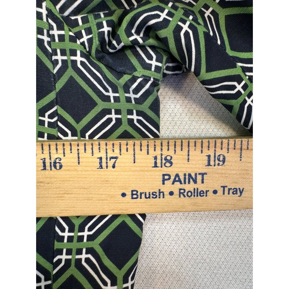 Banana Republic Womens Geometric Pattern Coat Small Green Black - Picture 9 of 13